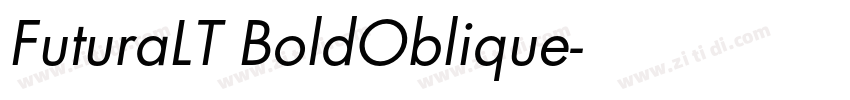 FuturaLT BoldOblique字体转换